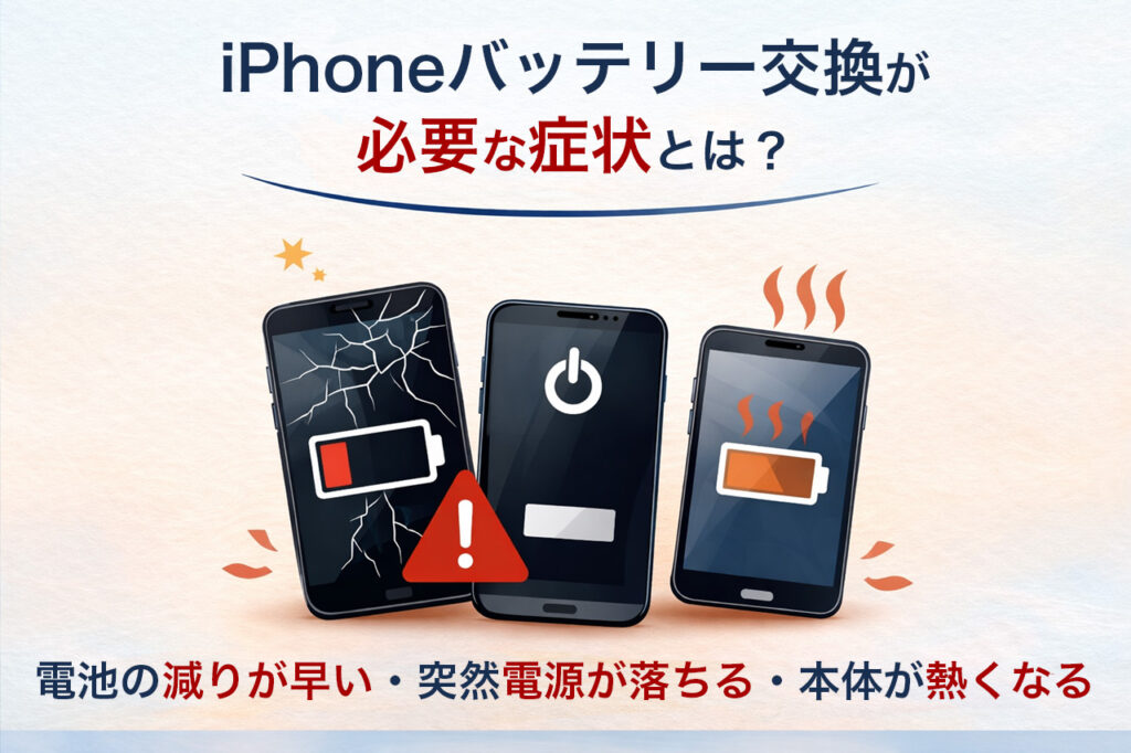 【2026年最新版】iPhone バッテリー交換の完全ガイド｜知らないと損！安く直す5つのポイント