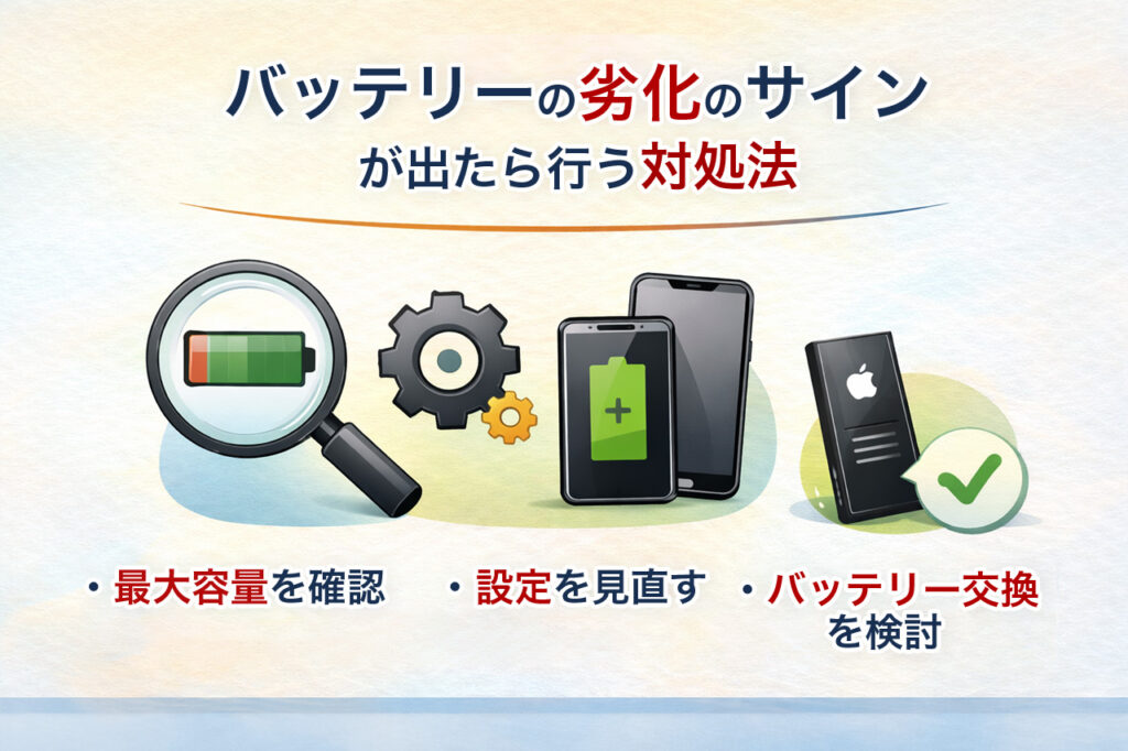 バッテリー劣化のサインと対処法